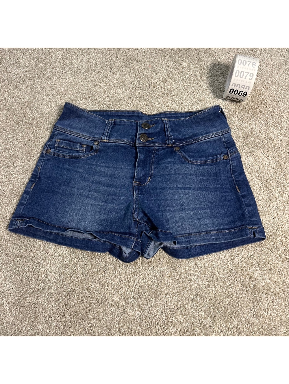 Guess dark wash denim shorts